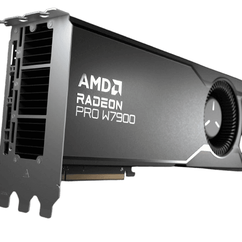 AMD Radeon Pro W7900 48GB graphics card front view