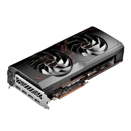 Sapphire PULSE RX 7700 XT 12GB graphics card back view