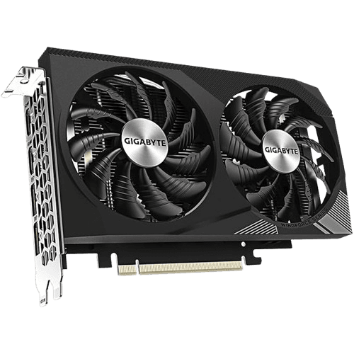 Gigabyte RTX 3050 WINDFORCE OC 8GB back view