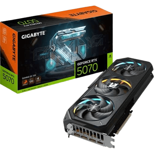 Gigabyte RTX 5070 WINDFORCE OC 12G graphics card box