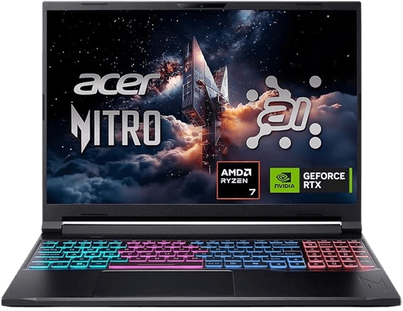 Acer Nitro V 16S | Ryzen 7 260 | RTX 5060 | 32GB RAM | 1TB SSD | 16-inch 180Hz Gaming Laptop