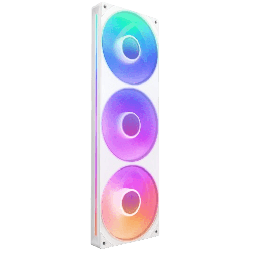 NZXT F360 RGB Core white side view