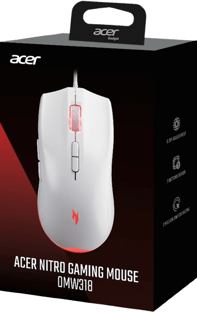Acer Nitro OMW318 WT 7 button gaming mouse