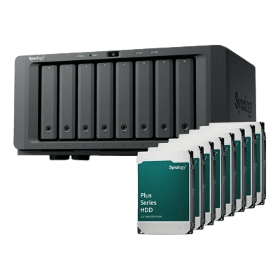 Synology DiskStation DS1825+ | 8-Bay NAS | AMD Ryzen V1500B | 8GB DDR4 ECC | 2.5GbE