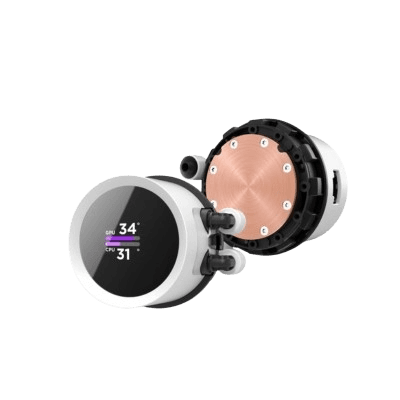 NZXT Kraken Plus 360 RGB V2 | White 360mm AIO CPU Cooler with 1.54" LCD