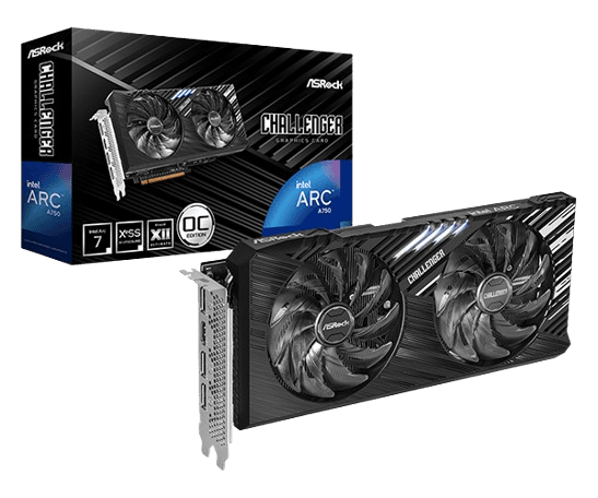 ASRock Intel Arc A750 Challenger SE 8GB OC Graphics Card