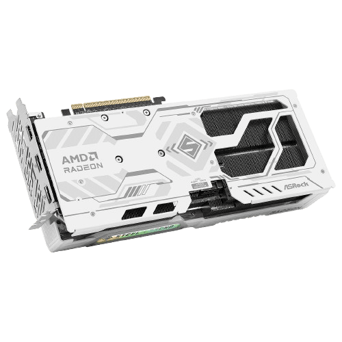 ASRock RX 9060 XT Steel Legend 16GB cooling system