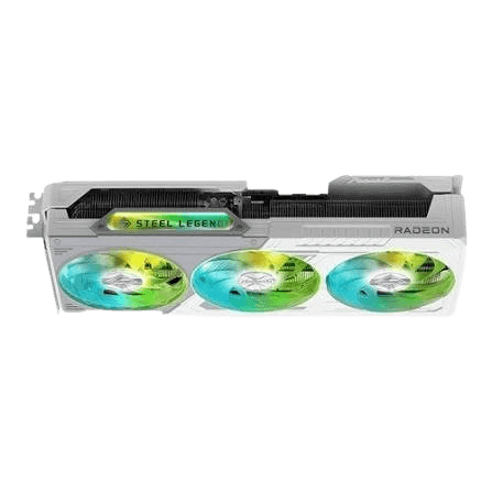 ASRock RX 9070 XT Steel Legend 16GB cooling system