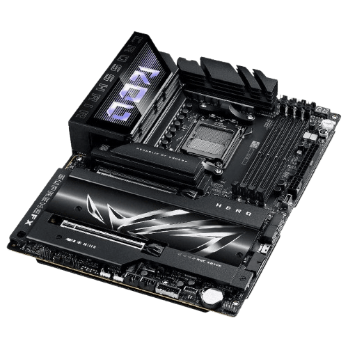 ASUS ROG CROSSHAIR X870E HERO motherboard back view