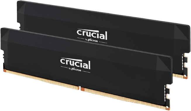 Crucial Pro 64GB 2x32GB DDR5 6000MT/s CL40 Desktop RAM