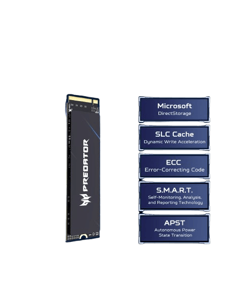 Acer Predator GM9000 1TB NVMe PCIe Gen 5 Internal SSD
