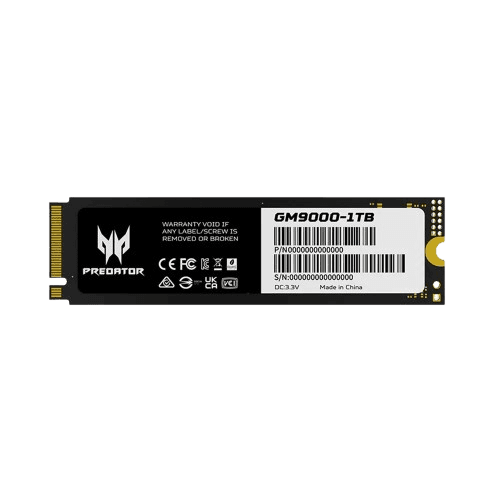 Acer Predator GM9000 1TB NVMe PCIe Gen 5 Internal SSD
