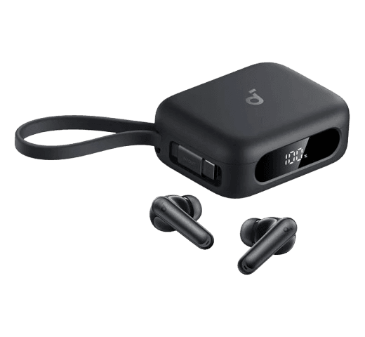 soundcore P411 black and white wireless earbuds