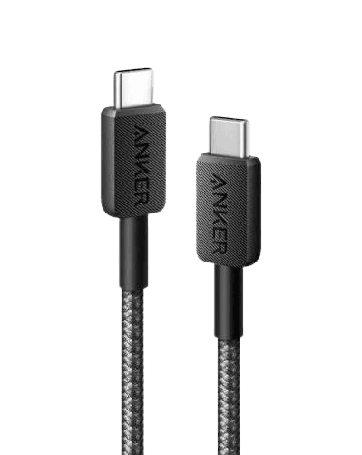 Anker 322 USB-C to USB-C Cable | 3ft Braided | 60W