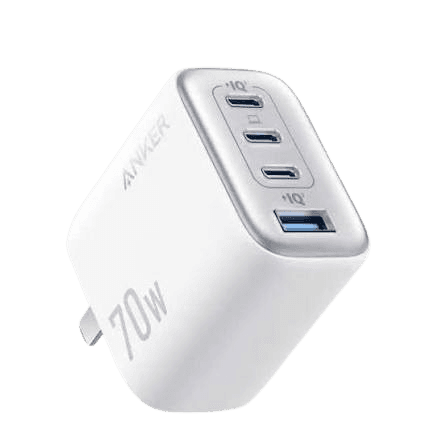 Anker Zolo Charger | 70W | 4 Ports | USB-C PD 3.0 | GaN